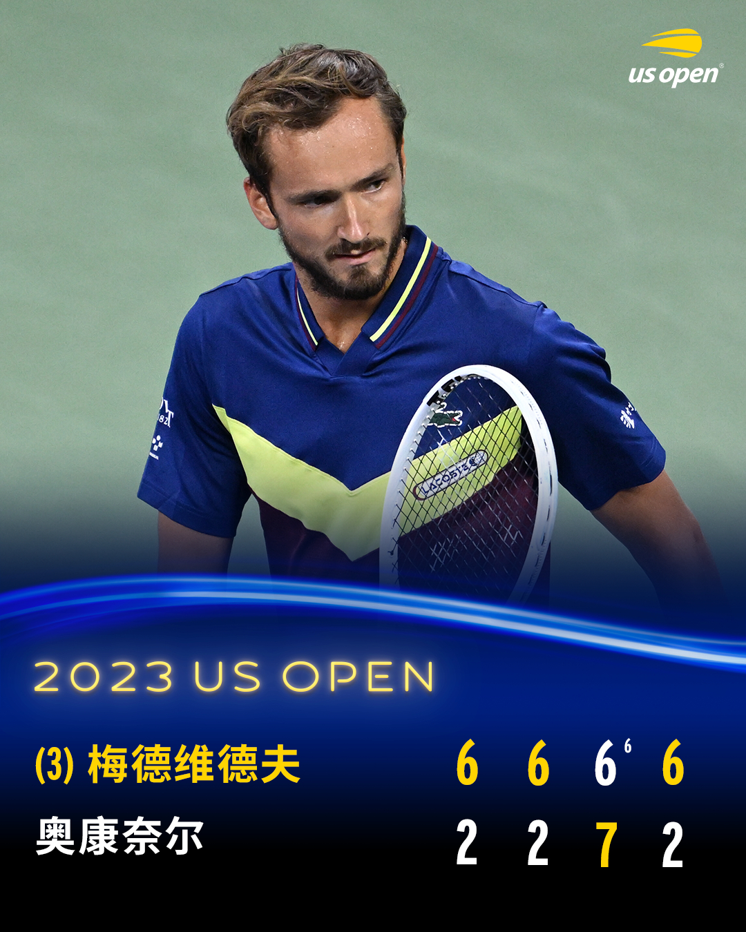 澳网力克美网，梅德韦杰夫关键制胜